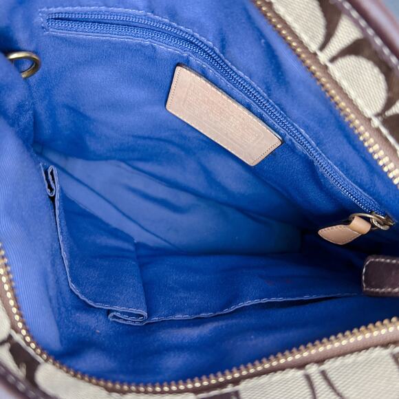 Coach Patchwork Cow Hair Crossbody Bag Brown Multi 3573 - Picture 6 of 11